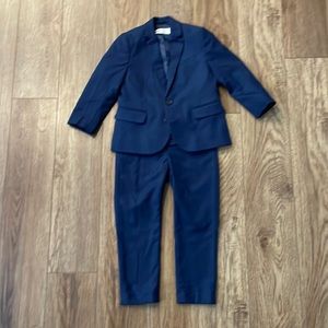 Little Boy’s H&M Navy Suit 3-4 Youth